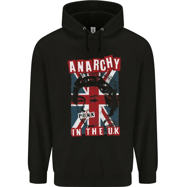 Felpa con cappuccio bambini Anarchy in the UK musica punk rock bambini