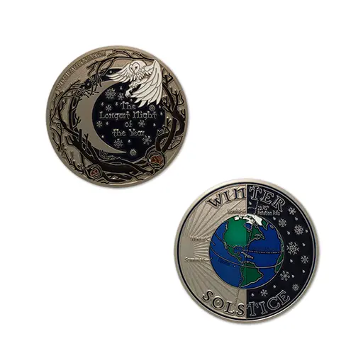 Winter Solstice 2023 Geocoin Official Geocaching Trackable