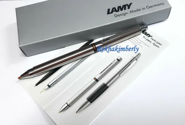 LAMY ST 745 Multifunction 3 in 1 Stainless Steel Ballpoint/Marker/Pencil Germany