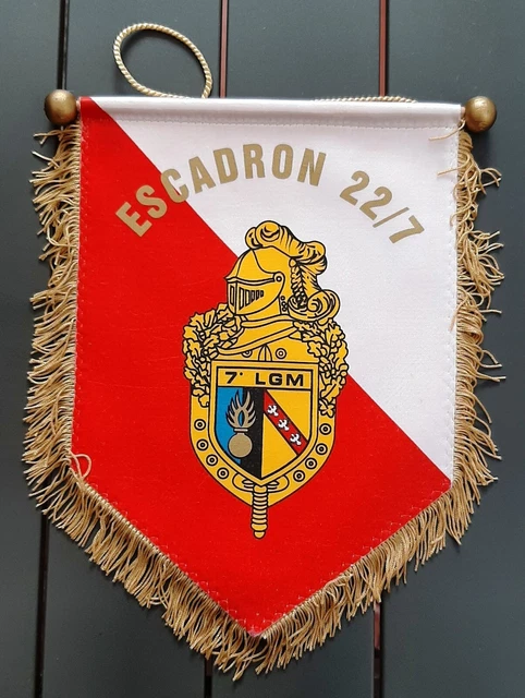 Fanion Original EGM 1/17 Verdun - Gendarmerie Mobile, 26x18cm, Très Ancien, Usé