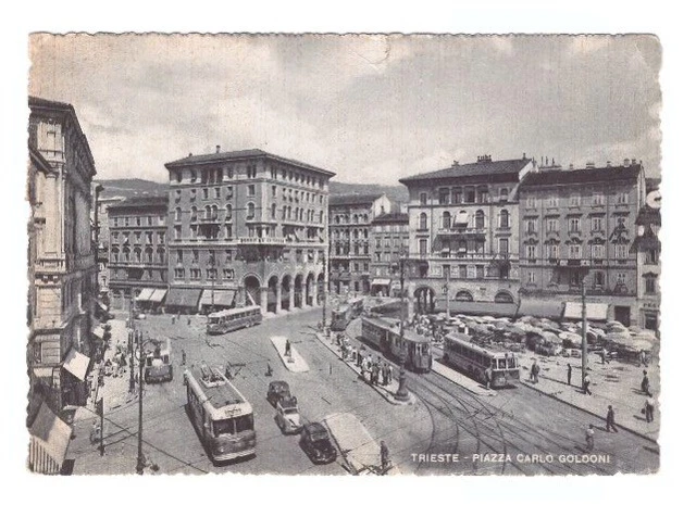 Trieste - Piazza Carlo Goldoni - Viaggiata