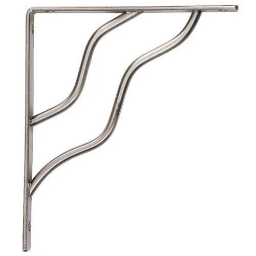 STANLEY DECORATIVE S25-0597 CONTEMPORARY Shelf Bracket 7" X 8" NICKLE