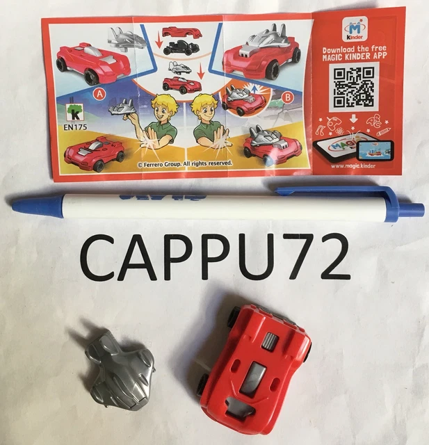 Auto Rouge + Bpz EN175 ( Auto Avec Avion ) -kinder Surprise Sindy 2018/2019
