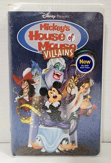 DISNEY PRESENTS MICKEY’S House Of Mouse Villains VHS Clamshell Case NEW ...