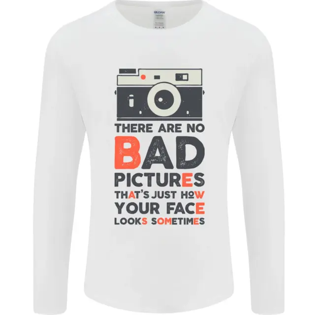 Photography Your Face Funny Photographer Mens Long Sleeve T-Shirt