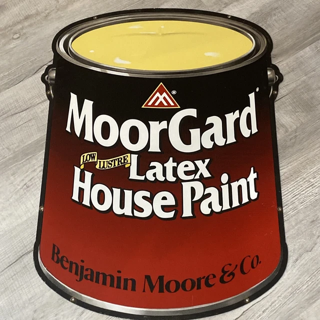 VINTAGE BENJAMIN MOORE Co Paints MooreGard metal sign 35” Latex House