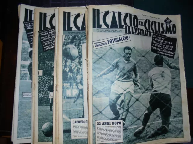 IL CALCIO  E IL CICLISMO ILLUSTRATO - 1957 - a scelta, vedi lista SCUDETTO MILAN