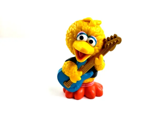 Sesame Street Workshop Big Bird Figure PVC Rock Band Guitar Cake Topper 2010