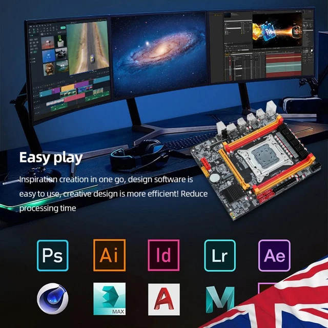 Placa Base Lga 2011, X79 Atx Motherboard, Pci E 16x, 4xddr3, | Cuotas sin interés
