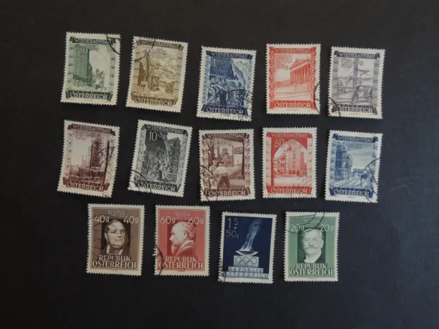 Briefmarken „14x Österreich teilw. Falz wie abgebildet (47)“