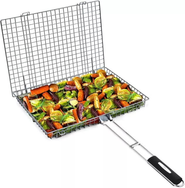Grill Basket Extra Large,Grill Accessories for Outdoor Grill,Grilling Gifts