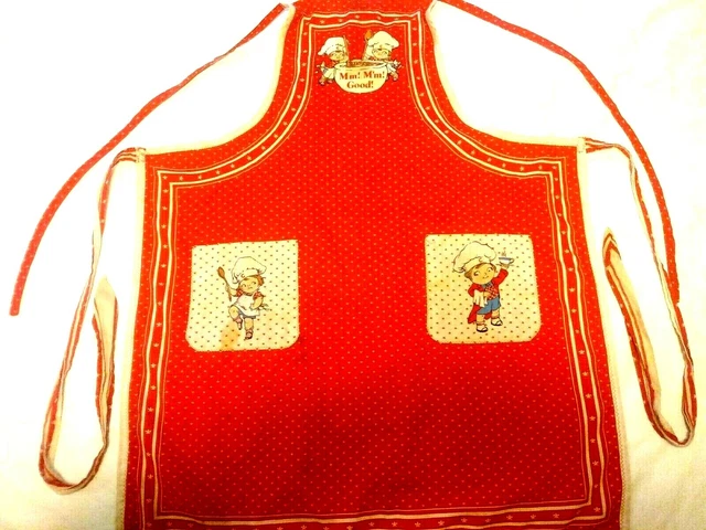 Vintage Campbell Soup Apron Campbells Kids "Mm! M'm! Good!"
