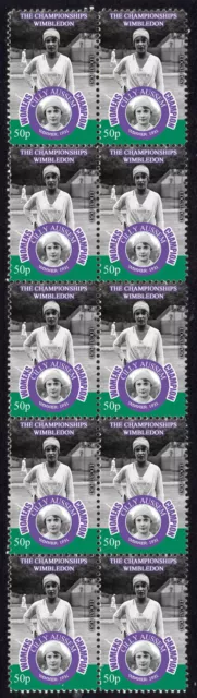 Cilly Aussem 1931 Womens Wimbledon Tennis Champion Strip Of 10 Mint Stamps