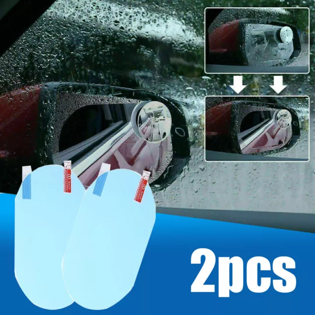 DURABLE CAR REARVIEW Mirror Film 2 Pack Oval Anti Glare Waterproof  Accessory $13.44 - PicClick AU
