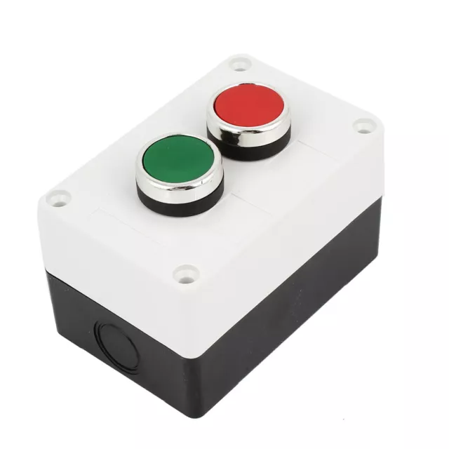 SPDT Momentary Red Green Push Button Station Switch Control Box AC660V 10A