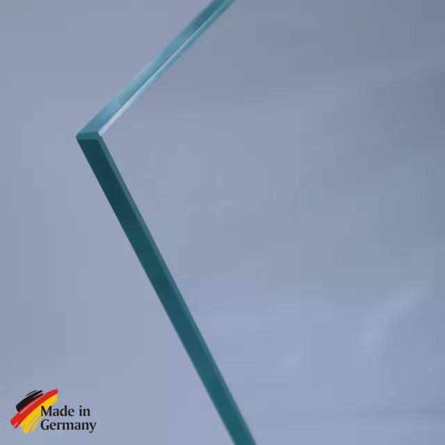ESG Klarglas 6mm Kristallglas Sicherheitsglas nach Maß Geschliffen & Poliert