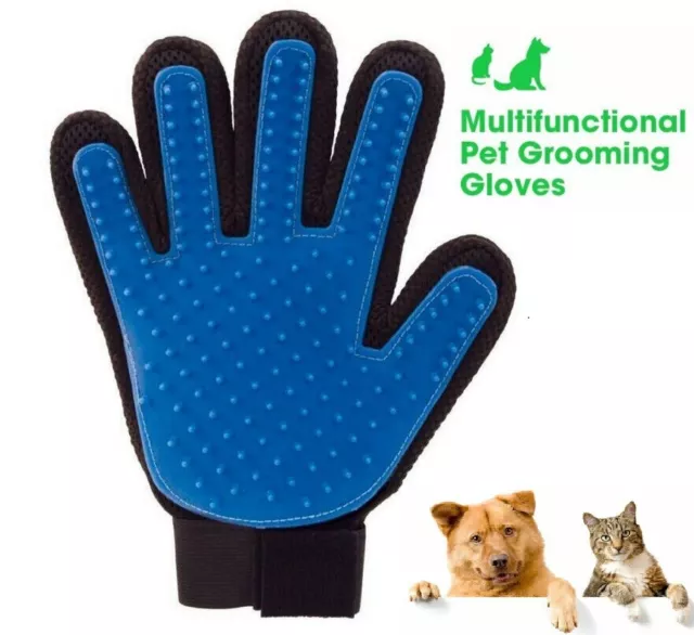 Pet Dog Cat Grooming Glove Fur Remover Deshedding Brush Mitt Right Hand