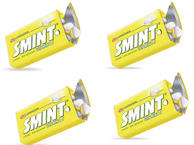 Smint✨ - 4 x Tins of Smint Sugar Free Lemon Flavour - ✨Sugar Free SMINTS✨