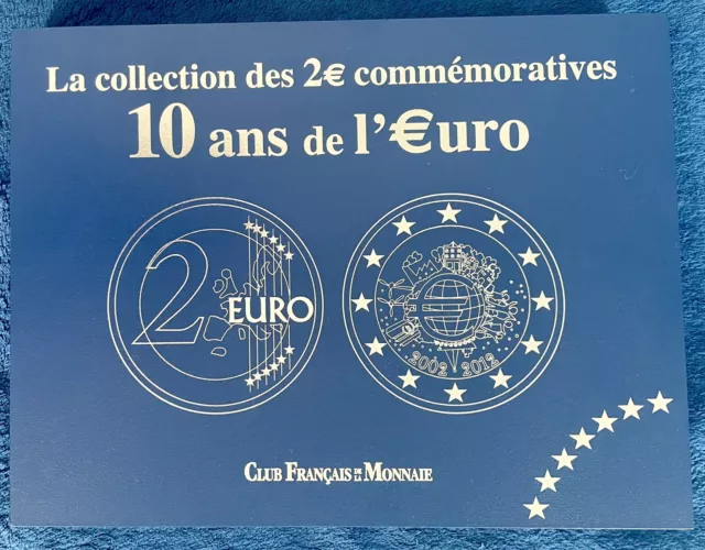 Coffret "La collection des 2€ commémoratives" 10 ans de l'Euro 2012