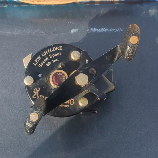 VINTAGE LEW CHILDRE BB-1LE Speed Spool Baitcasting Reel VINTAGE LEW CHILDRE BB-1LE Speed Spool Baitcasting Reel