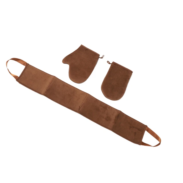 Self Tanning Mitt Applicator Kit Flocking Self Tanner Mitt And Back Lotion A HPT
