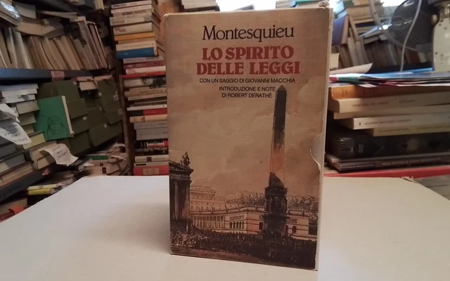 Lo Spirito delle leggi, Montesquieu Bur Rizzoli -2 voll in cofanetto 1989, 30d25