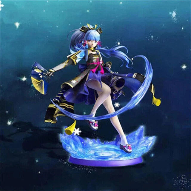 REOZIGN Genshin Impact Figures Kamisato Ayaka Figure Statua 25 cm / 9,8 pollici Calice da vino Kamisato Ayaka PVC Personaggio Anime Collection Figurine Regalo