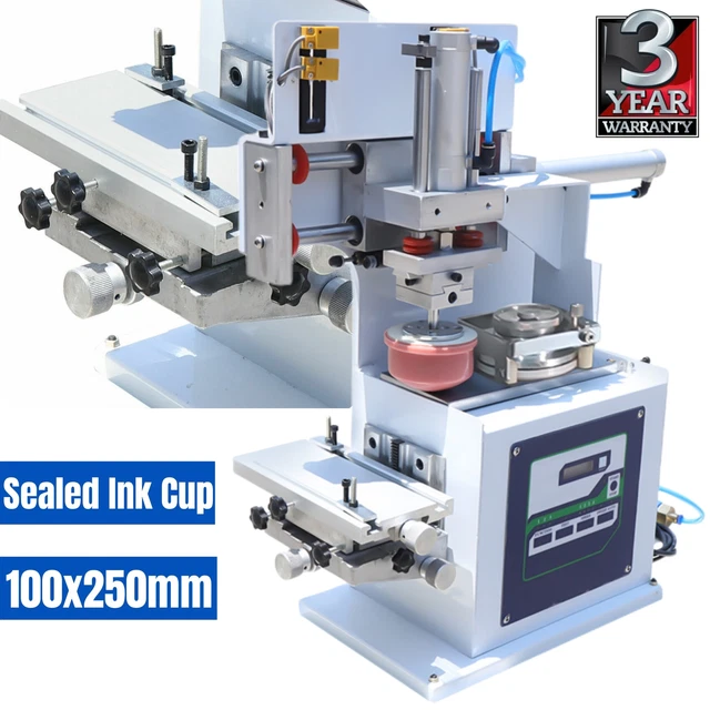 Pneumatic Printer Pad Printing Machine with Sealed Ink Dish Fits Clothes Plastic