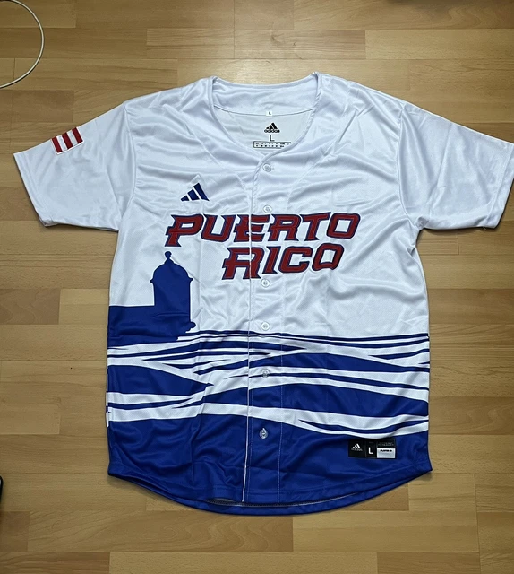 MEN'S ADIDAS PUERTO Rico Baseball White 2023 World Baseball Classic