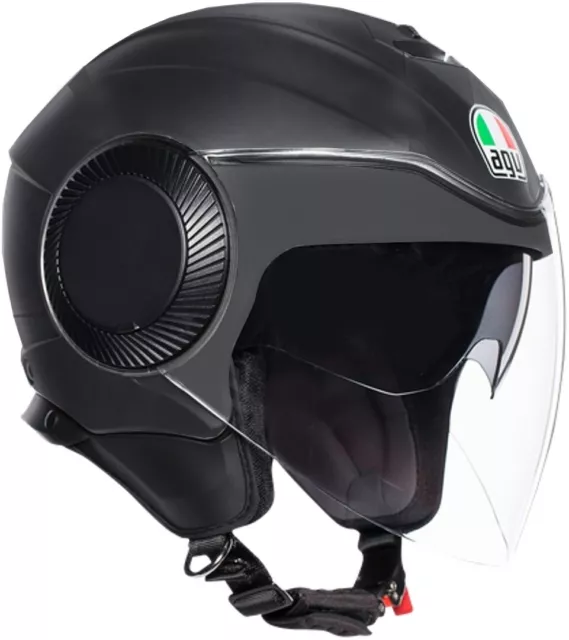 Casque Jet Scooter Moto AGV Orbyt Noir Mat Noir Mat Taille M Helmet