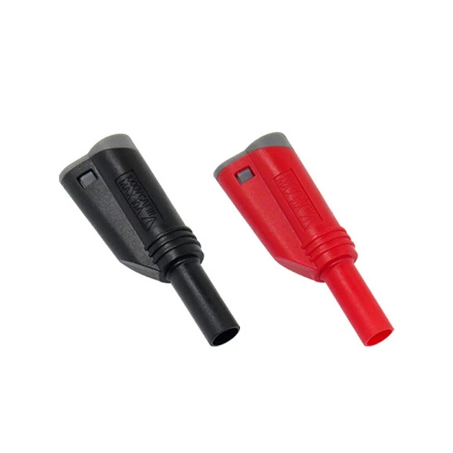 Vernickeltes Stapeln 4 mm Bananenstecker Steckverbinder Set für Mehrzwecktests