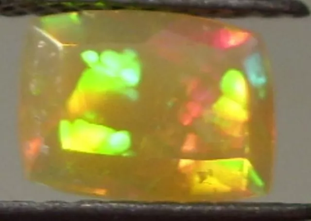 .84ct Beautiful Fire Faceted Welo Ethiopian Opal Cushion Cut 8x6mm WoW *$1NR*