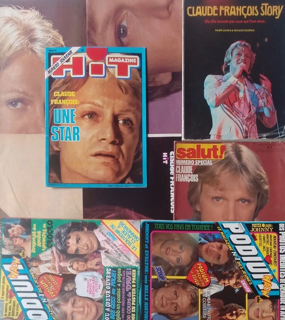 Lot Magazine COLLECTION CLAUDE FRANÇOIS Lot Posters Magazines Livre et Posters ...