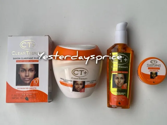 C.t+ Clear Therapy Lightening Face Cream, Body Cream, Serum Or Soap