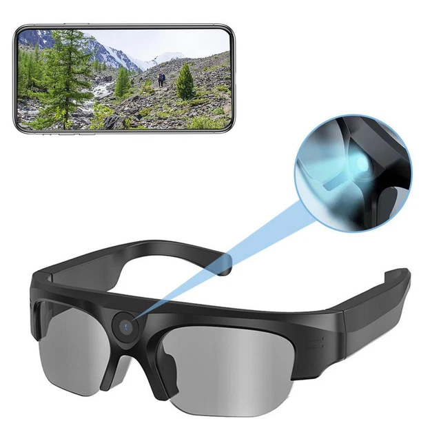 Smart Glasses Bluetooth With Camera Audio Headset Wireless Business W4B6