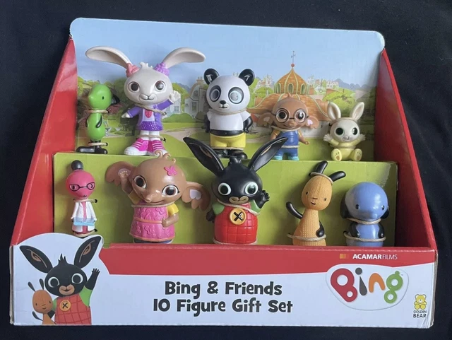 BING BUNNY Friends 10 Figure Deluxe Gift Playset All His Friends In BING BUNNY Friends 10 Figure Deluxe Gift Playset All His Friends In