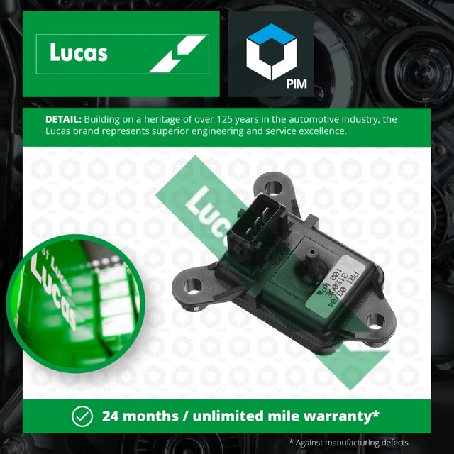 MAP Sensor fits PEUGEOT Manifold Pressure Lucas 1563J4 1920J7 96092693 Quality