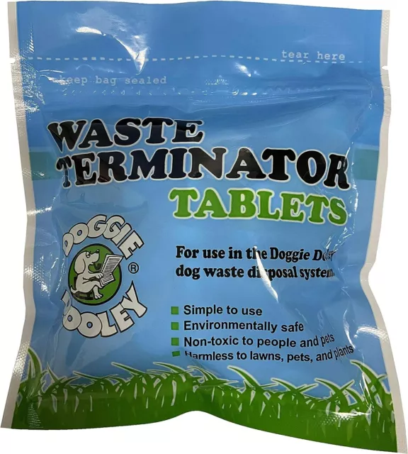 Doggie Dooley 36 Waste Tablets, White