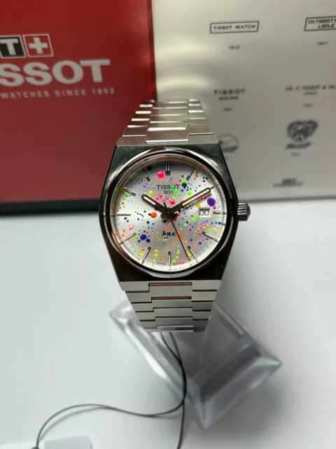 Tissot Prx 35mm White Custom Dial Pre Owned With Box