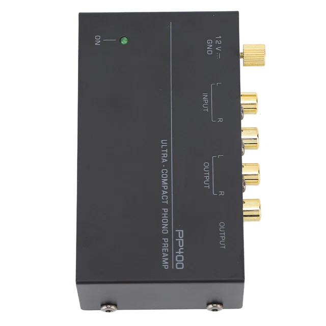 Préampli Phono PP500 Pour Platine Vinyle - Double Gain, Alimentation 12V - Pour PC/Enceintes