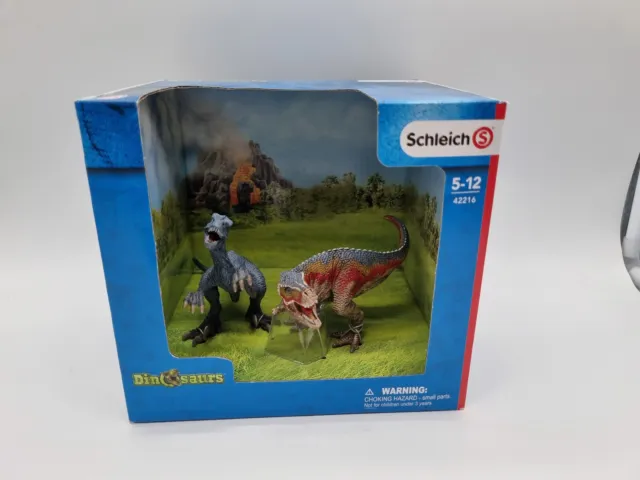 Schleich 42216 T-Rex Velociraptor Dinosaurs Dinosaurier