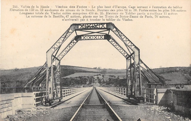 Cpa 63 Le Viaduc Des Fades Le Plus Haut D'europe