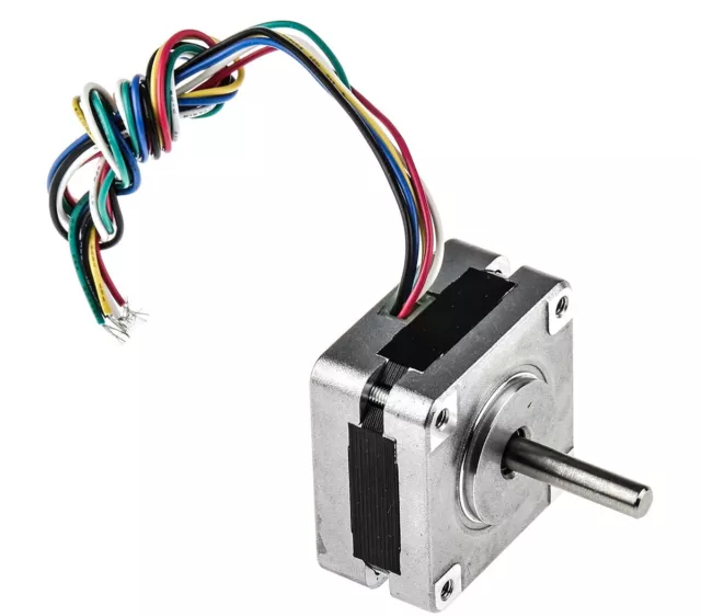 1 pcs - RS PRO Hybrid Stepper Motor, 6.5 V, 1.8°, 39.2 x 39.2mm Frame, 5mm Shaft