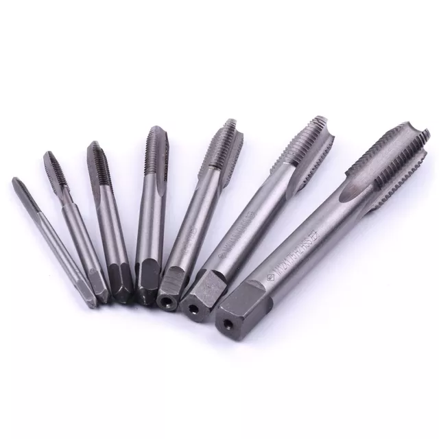 HSS Metric Tap Set Hand Machine Tap M3 4 5 6 8 10 12 Left Hand Thread Drill Bits 2