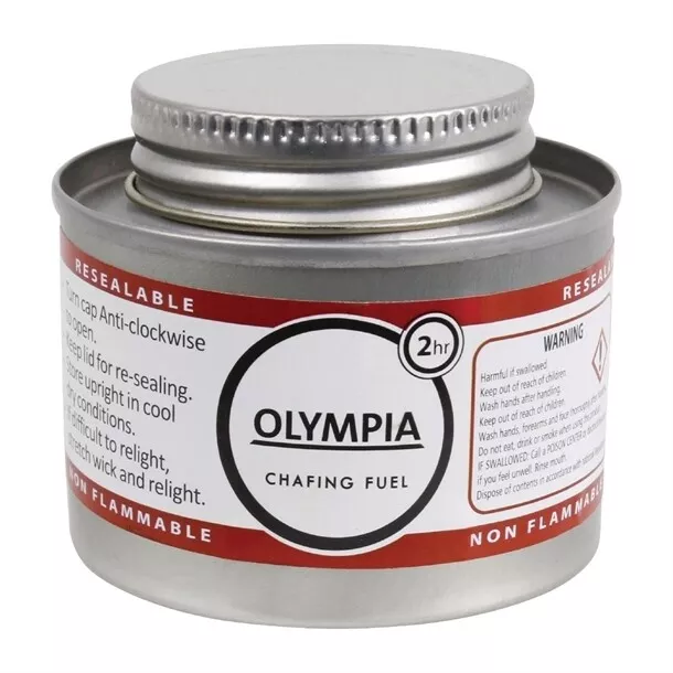 12x Olympia Liquid Chafing Fuel 2hr Chafing Dish Bain Marie Catering Event