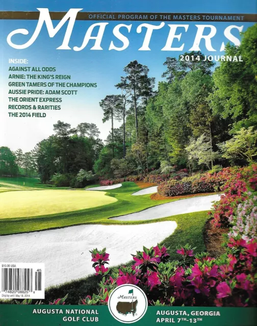 Masters Journal Magazine Best Golf Courses Augusta National Adam Scott 2014