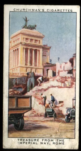 Tobacco Card, Churchman, TREASURE TROVE, 1937, Imperial Way Rome, #22