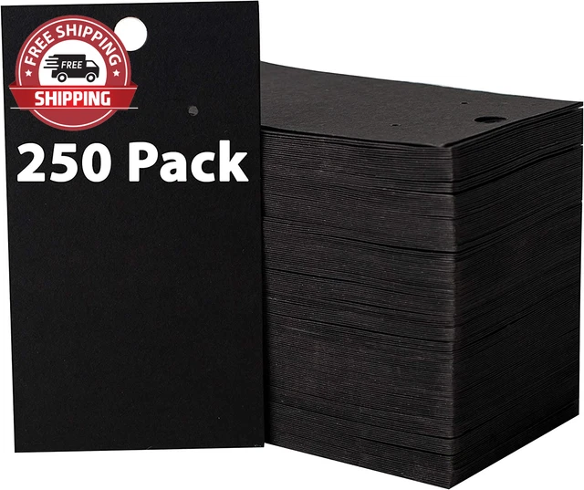 250 Pack Earring Cards - Earring Card Holder - Custom Earring Cards for Earring