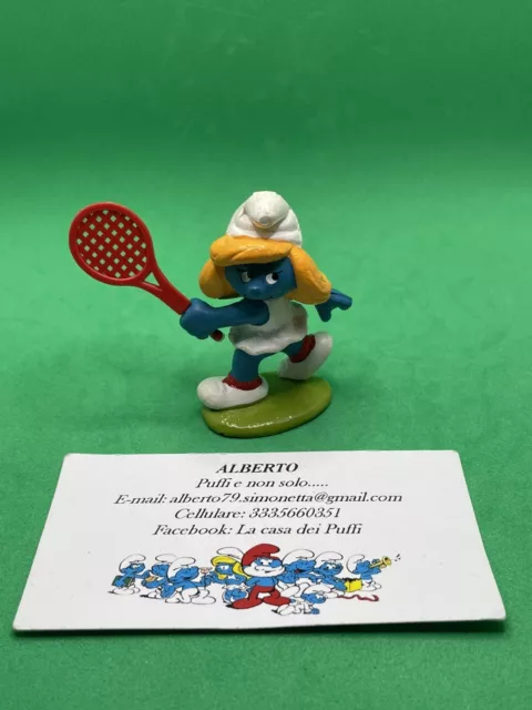 Puffi Smurfs Puffo Spagnolo Cnt Smurf Puffetta Tennista Smurfetta Base Verde