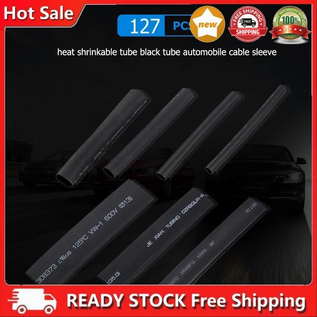 127pcs Assorted Polyolefin Heat Shrink Tubes Electrical Wire Cable Sleeving Set